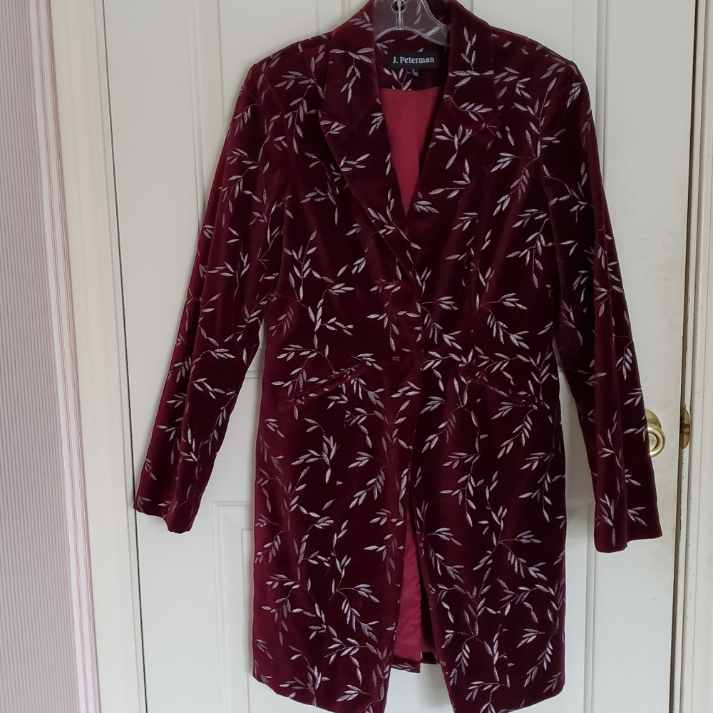 Long Vintage Velvet Coat